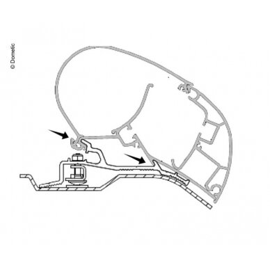 Adapteris PR Ducato+Jumper+Boxter 3,75m Adapteris PR Ducato+Jumper+Boxter 3,75m