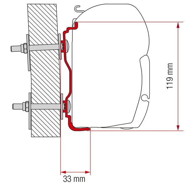 Adapteris - Hymer rinkinys F45/F70 nuo 2016 m Adapteris - Hymer rinkinys F45/F70 nuo 2016 m