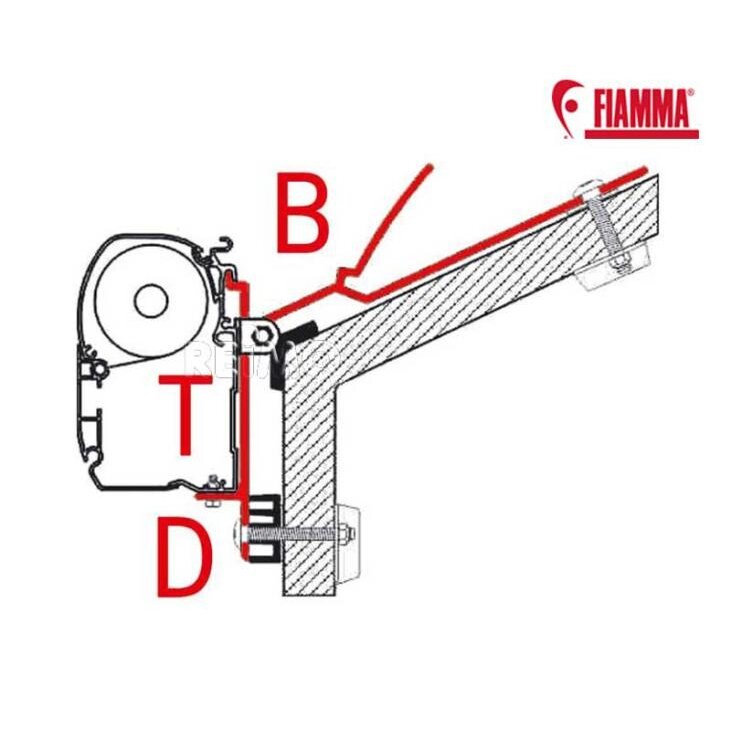 Adapteris F45i/F45iL/ZIP specialiam tvirtinimui (tik B raide pažymėta dalis) 4