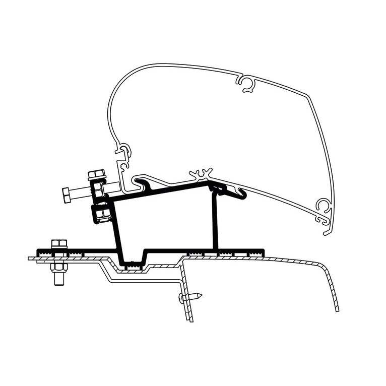 Adapteris Omnistor 6002/6900, skirtas Renault Master/Opel Movano iki 2010m.