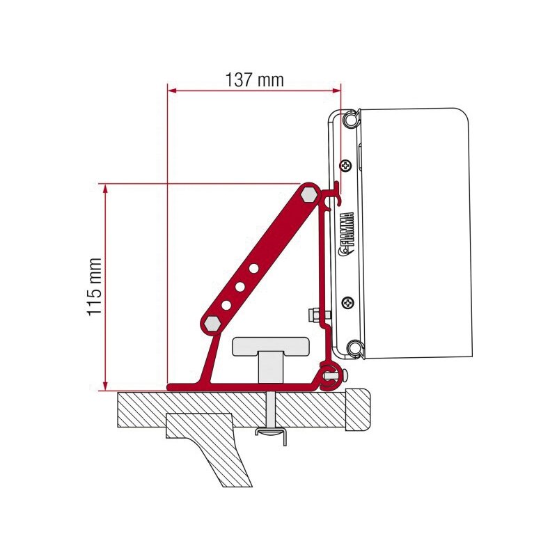 Adapteris F1/F45/F35/ F50/F55 stogo bagažinei Adapteris F1/F45/F35/ F50/F55 stogo bagažinei