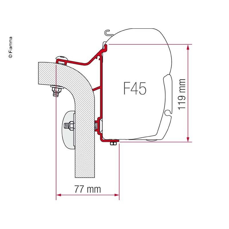 Adapteris F45i/L/ F50/F55 HymerB klasė Bj.95 Adapteris F45i/L/ F50/F55 HymerB klasė Bj.95
