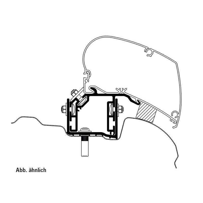 Adapteris markizei Omnistor - VW Crafter nuo 2017m EU versija Adapteris markizei Omnistor - VW Crafter nuo 2017m EU versija