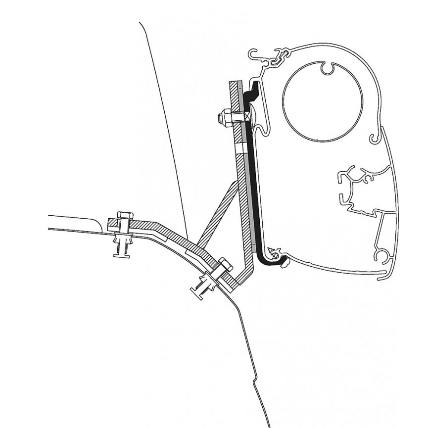 Adapteris Ducato Lift Roof