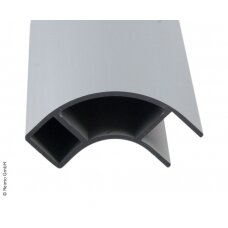 Aliuminio baldo kampinis profilis 2,2m atviras vienoje pusėje