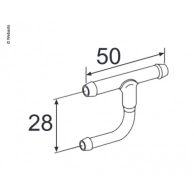 Alkūnė 90° 90mm Alkūnė 90° 90mm
