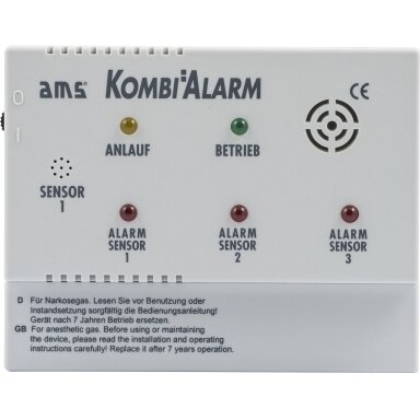 AMS signalizacijos įrenginių kombinuotas signalas