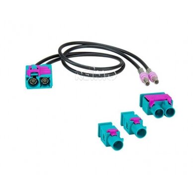 Antenos adapteris dvigubas Fakra, skirtas Naviceiver Antenos adapteris dvigubas Fakra, skirtas Naviceiver