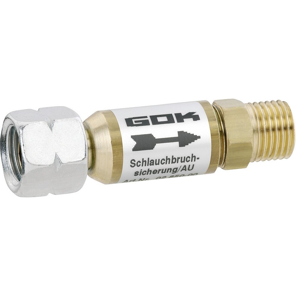 Apsauga nuo žarnos plyšimo G 1/4 LH-ÜM x G 1/4 LH-KN Apsauga nuo žarnos plyšimo G 1/4 LH-ÜM x G 1/4 LH-KN