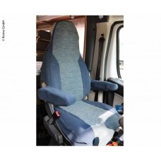 Apsauginis sėdynės užvalkalas su integr.
antraštė 1 vnt
keleivis.
mėlyna/pilka arba pilka