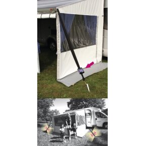 Apsauga nuo audros Fiamma tentams su LED Tiedown saulės lempute Apsauga nuo audros Fiamma tentams su LED Tiedown saulės lempute