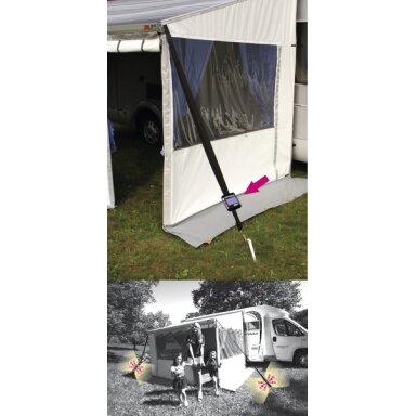 Apsauga nuo audros Fiamma tentams su LED Tiedown saulės lempute