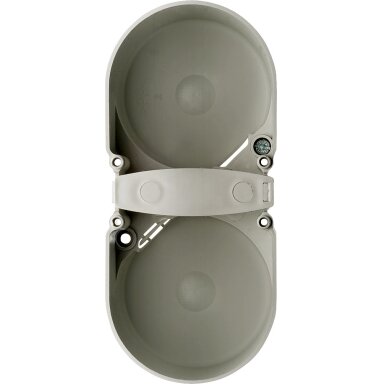 Apsauginis kontaktinis lizdas 2 kartus 49 mm pilkas