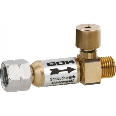 Apsauga nuo žarnos plyšimo 1,5kg/h 50mbar Apsauga nuo žarnos plyšimo 1,5kg/h 50mbar