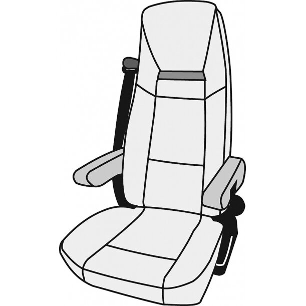 Apsauginis užvalkalas Aguti vienai sėdynei Roadliner Velours, 2 vnt (viršus ir apačia) 2 Apsauginis užvalkalas Aguti vienai sėdynei Roadliner Velours, 2 vnt (viršus ir apačia) 2