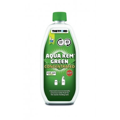Aqua Kem Green žalias tualeto skystas koncentratas ekologiškas Aqua Kem Green žalias tualeto skystas koncentratas ekologiškas