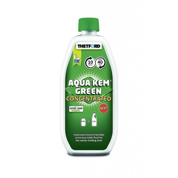 Aqua Kem Green žalias tualeto skystas koncentratas ekologiškas