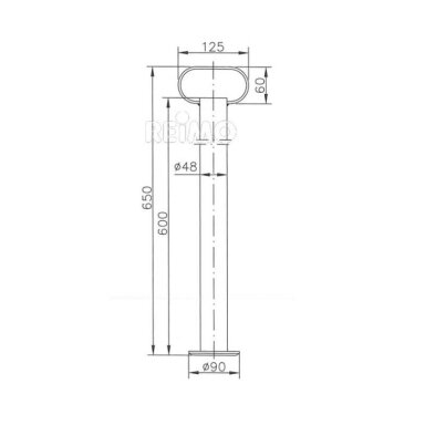 Atraminis vamzdis RSR 48-600mm