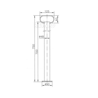 Atraminis vamzdis RSR 48-700mm