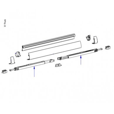 Atraminė kojelė V2 2,6m-XL 3x Atraminė kojelė V2 2,6m-XL 3x