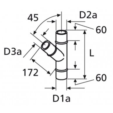 Atšaka 80/80/80 45 GR Atšaka 80/80/80 45 GR