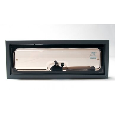 Aukšto stogo langas - aliuminio parodos langas 460 x 160 mm 1 Aukšto stogo langas - aliuminio parodos langas 460 x 160 mm 1