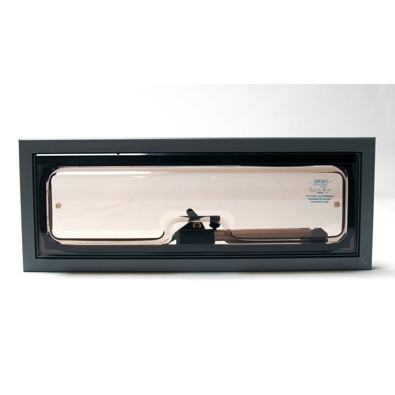 Aukšto stogo langas - aliuminio parodos langas 460 x 160 mm 1