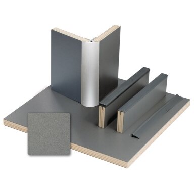 Baldų plokštė antracitinis metalas - HPL laminatas Baldų plokštė antracitinis metalas - HPL laminatas