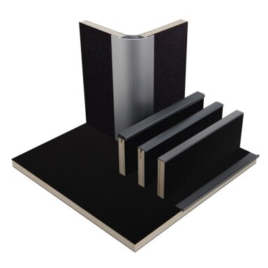 Baldų plokštė matinė juoda - HPL laminatas Baldų plokštė matinė juoda - HPL laminatas