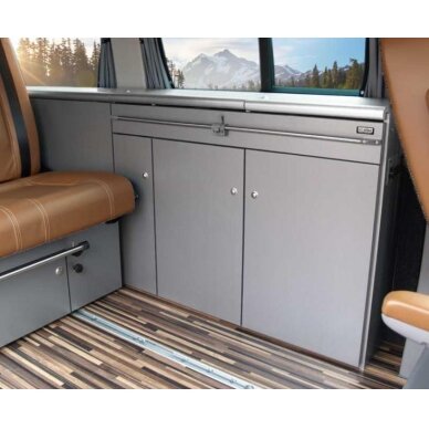 Baldų linija CityVan, antracitas, skirtas VW T6/5 trumpa ratų baze
