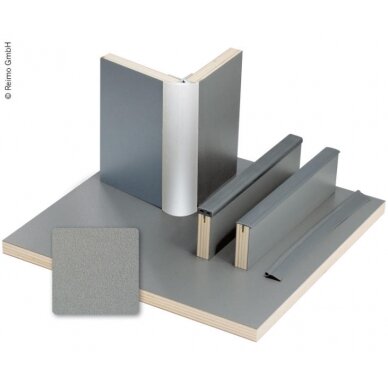 Baldų plokštė antracitinis metalas - HPL laminatas - 1/4 plokštė 1