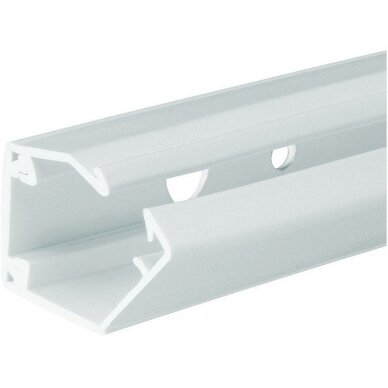 Baltas PVC kabelių nukreipimo kanalas Baltas PVC kabelių nukreipimo kanalas
