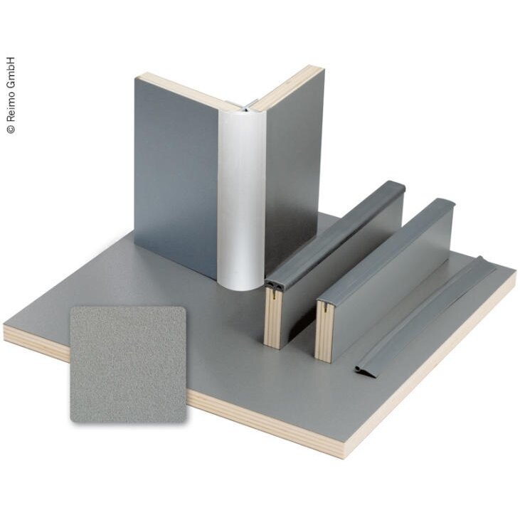 Baldų plokštė antracitinis metalas - HPL laminatas - 1/4 plokštė 1 Baldų plokštė antracitinis metalas - HPL laminatas - 1/4 plokštė 1