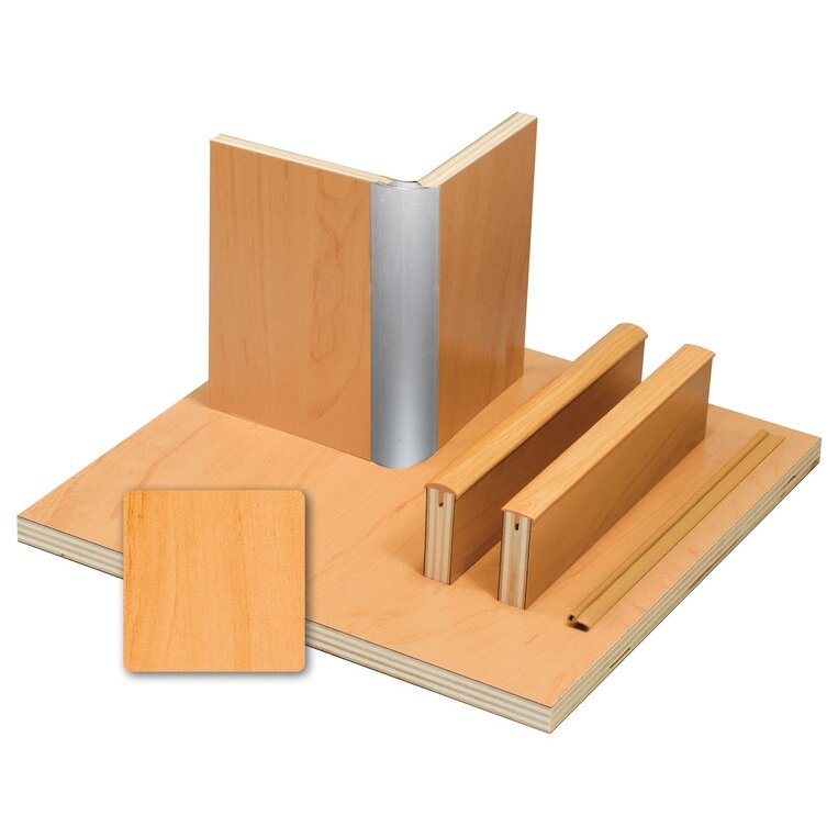 Baldų skydas obuolys - HPL laminatas - 1/4 plokštės