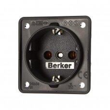 Berker INTEGRO įmontuojamas lizdas 230V antracitas, laisvas