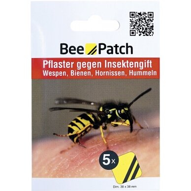 Bee-Patch Bičių ir vapsvų pleistras, 47 x 5 x 57 cm VE5, geltonas Bee-Patch Bičių ir vapsvų pleistras, 47 x 5 x 57 cm VE5, geltonas