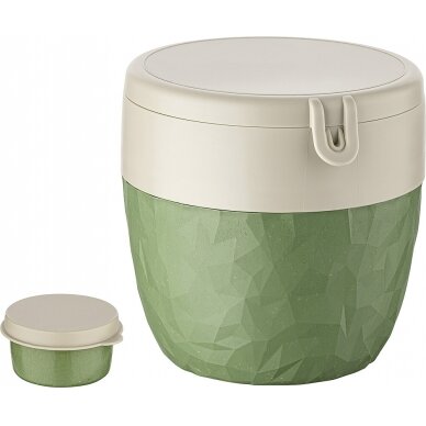 Bento dėžutė BENTOBOX L natural lapų žalia