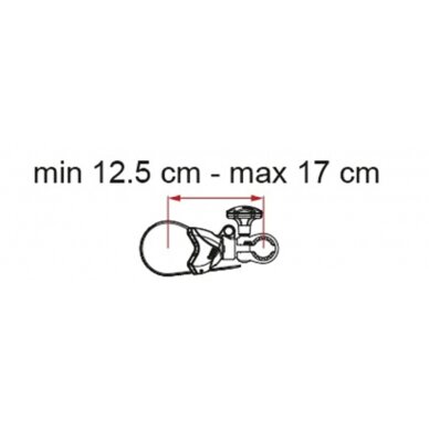 Bike Block Pro S1, 12,5 - 17 cm, aliuminis / juodas 1