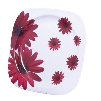 Camp4 Red Flower - Melamino plokštelių rinkinys (Ø 22,5 cm)