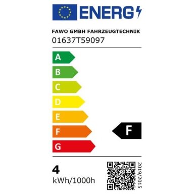 Carbest 12V LED šviestuvas sidabras