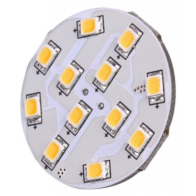 Carbest LED G4 lemputė, 2W, 170 liumenų, 12x šiltai balta SMD