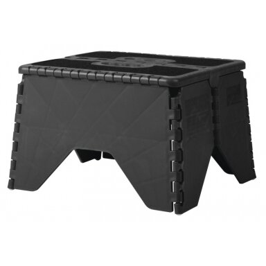 Carbest sulankstomas plastikinis laiptelis pilkos spalvos