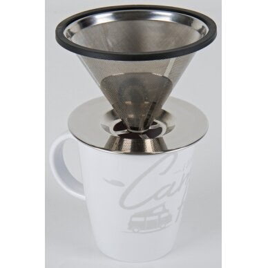 Camp4 nerūdijančio plieno kavos filtras 2 puodeliams 1