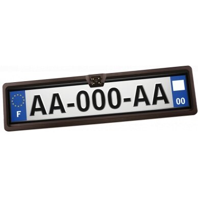 CAMPLAQUE atbulinės eigos kamera, integruota į valstybinį numerį CAMPLAQUE atbulinės eigos kamera, integruota į valstybinį numerį