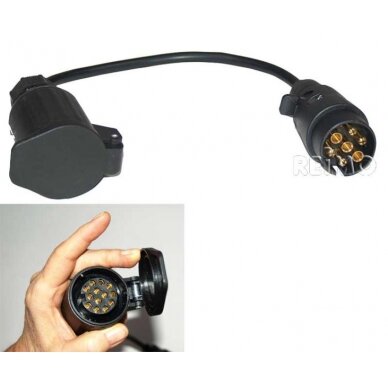 Carbest adapterio laidas 30 cm nuo 7 kontaktų lizdo iki 13 kontaktų kištuko Carbest adapterio laidas 30 cm nuo 7 kontaktų lizdo iki 13 kontaktų kištuko