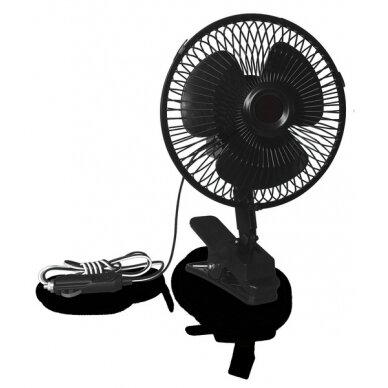 Carbest Fan 12 volt - svyruoja su laikiklio laikikliu Carbest Fan 12 volt - svyruoja su laikiklio laikikliu