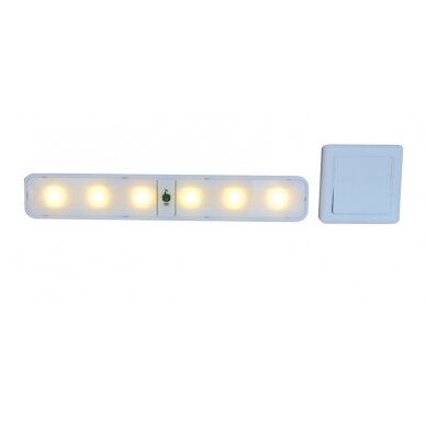 Carbest LED akumuliatoriaus lemputė su radijo jungikliu