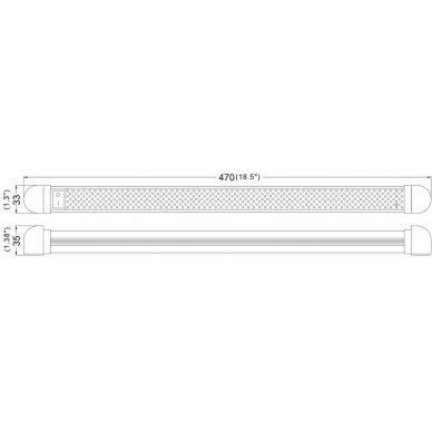 Carbest LED linijinis šviestuvas 470mm 2 Carbest LED linijinis šviestuvas 470mm 2