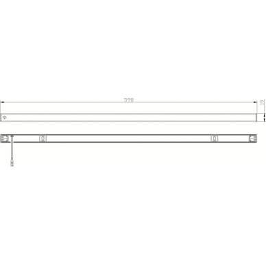 Carbest LED linijos šviestuvas 600 mm 2