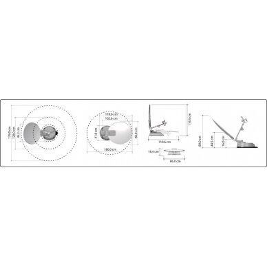 Carbest Multi-Sat X85 vieno palydovo sistema 85 cm 2 Carbest Multi-Sat X85 vieno palydovo sistema 85 cm 2